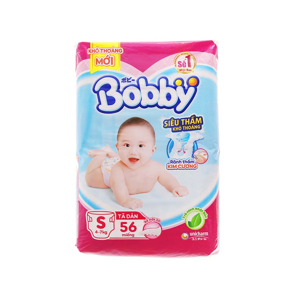 Tã dán Bobby Fresh S56 miếng ( 4~7kg)