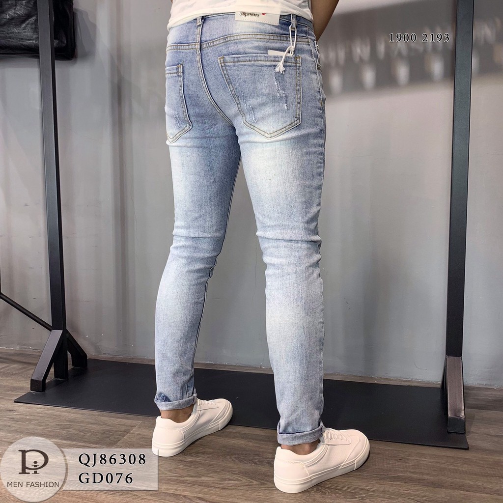 JEANS NAM MẪU Quần Jean Nam xanh nhạt Quần Jean Nam Hàn Quốc Cao Cấp Ống côn Wat Quynhha | BigBuy360 - bigbuy360.vn