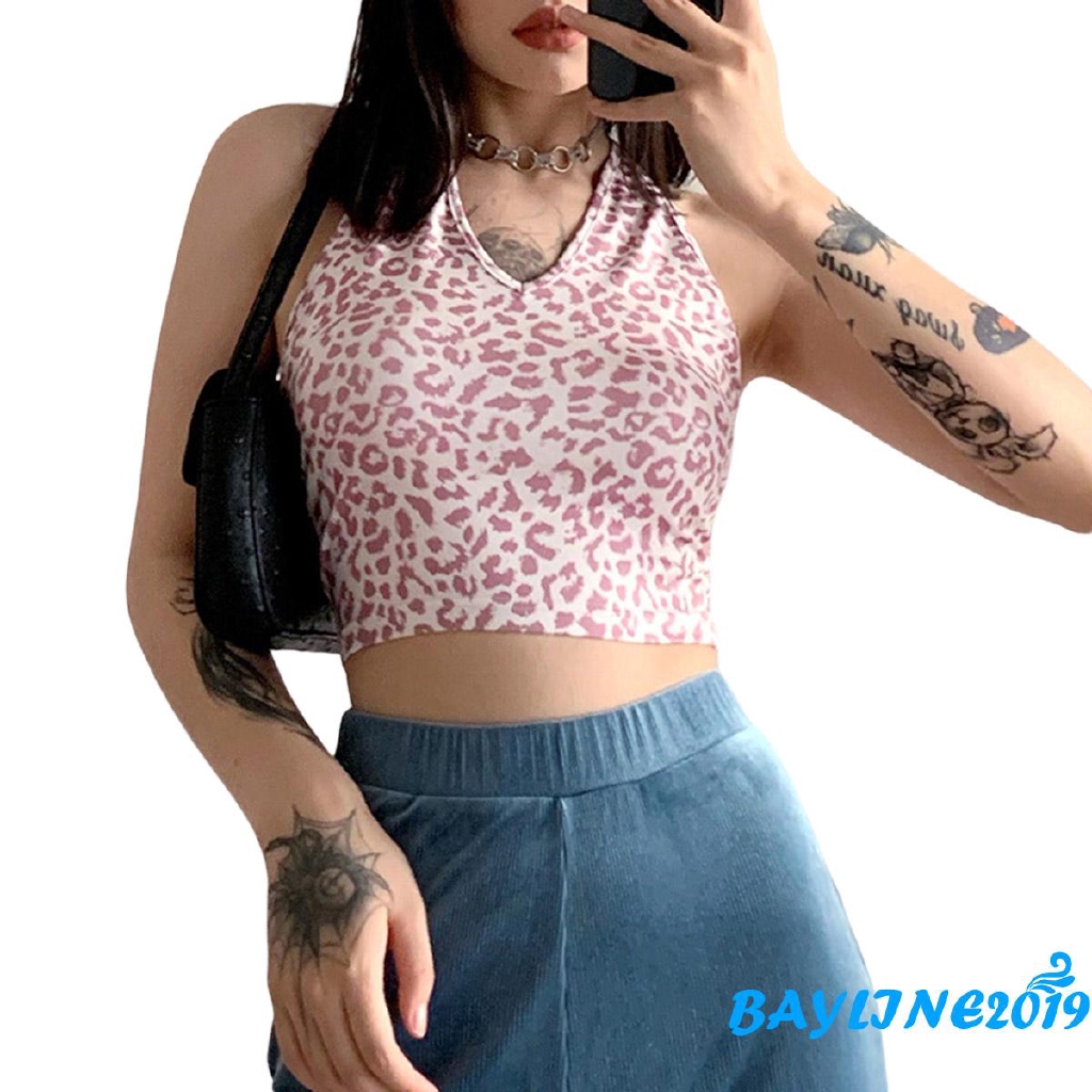  Áo Lửng Hai Dây Họa Tiết Da Báo Quyến Rũ Dành Cho Nữ | BigBuy360 - bigbuy360.vn