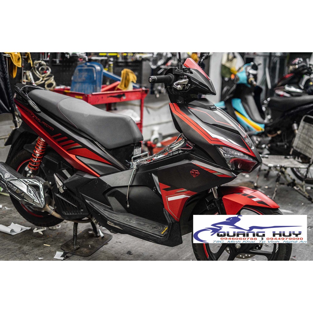 Tem Trùm Airblade Đen Đỏ Slider,Team Decal AB 2016-2019