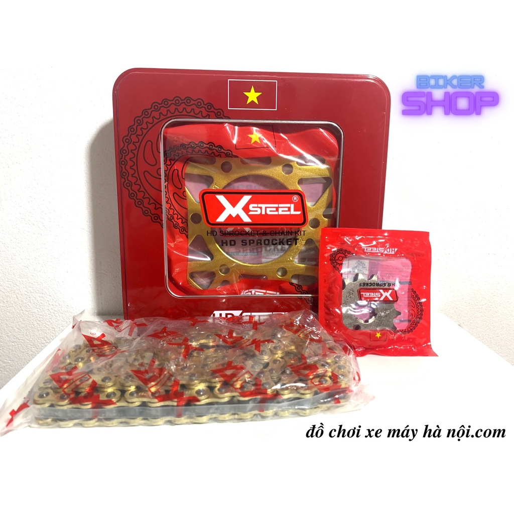 Bộ Nhông Xích Dĩa Chính Hãng X1R phiên bản hộp sắt - combo nsd cho Winner , Exciter