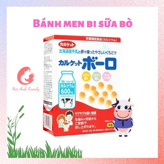 Bánh Ăn Dặm Men Bi Sữa Bò Nhật Bản 80g HSD T11 2022