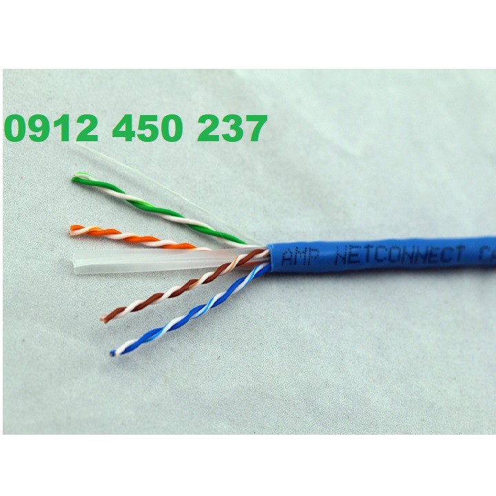 Dây cáp mạng Lan cat6/cat5e bấm sẵn 2 đầu RJ45 CommScope AMP chính hãng có CO, CQ