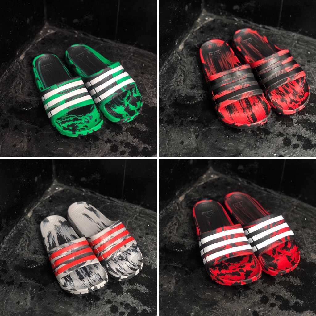 Dép quai ngang nam đẹp adidas cao cấp nhiều màu cao su nguyên khối