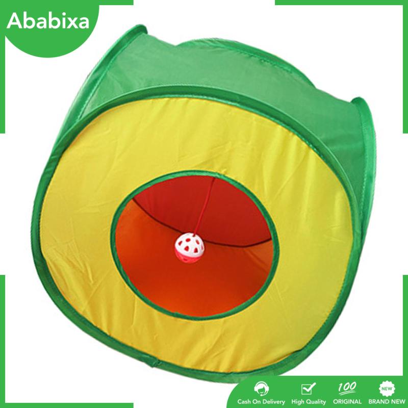 [Ababixa] Đồ Chơi Đường Hầm Chui Linh Hoạt Có Thể Gập Lại Kèm Bóng Tương Tác Cho Mèo