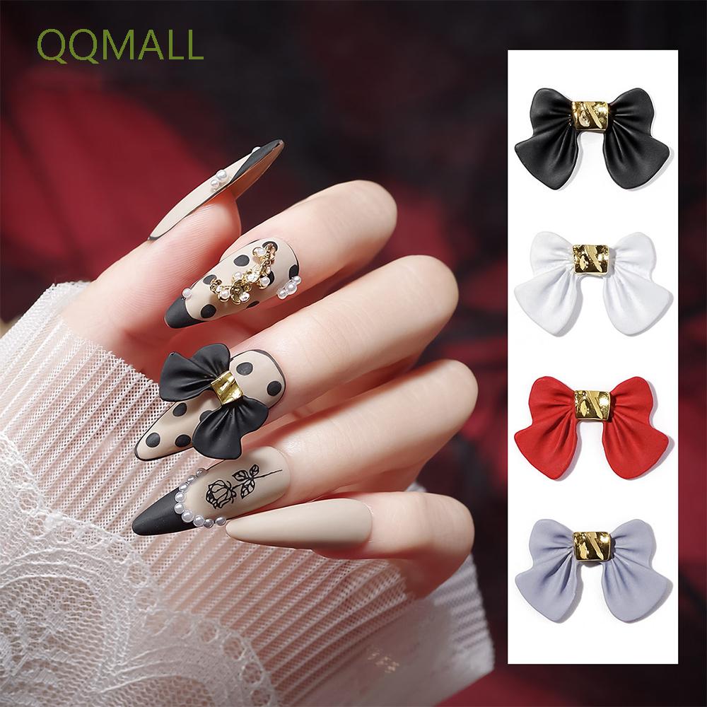 Bộ 5 phụ kiện hình nơ 3D trang trí móng tay xinh xắn