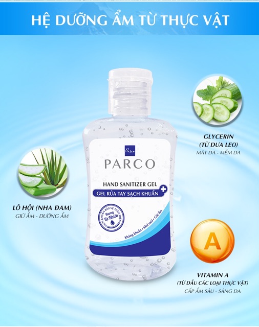 Gel Rửa Tay Khô PARCO - 90ml,chứa 70% Alcohol tiêu diệt đến 99.9%, Đặc biệt không làm khô da tay. | BigBuy360 - bigbuy360.vn