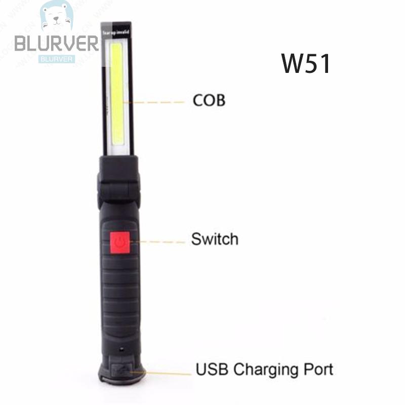 Đèn pin COB nam châm chống thấm nước cấp độ IP65 xoay 360 độ tiện lợi
