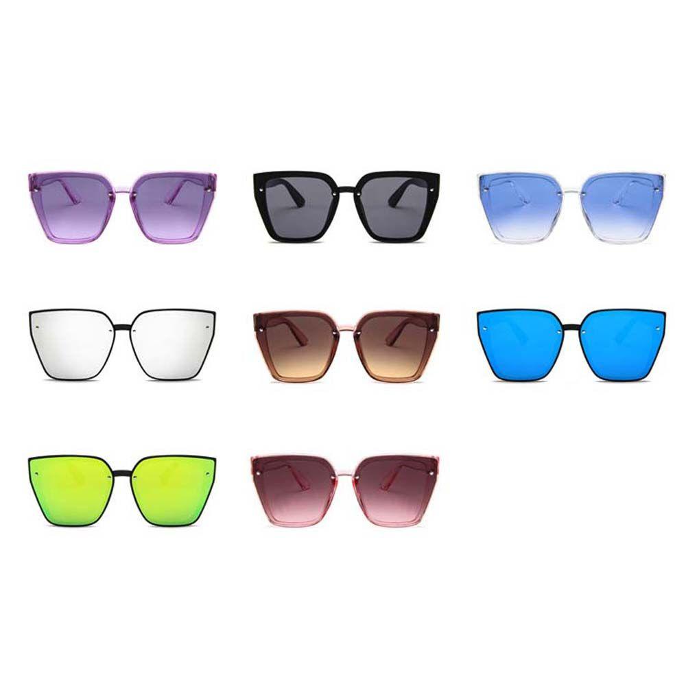 Kính Mát Oversize Thời Trang Vintage Dành Cho Nữ|Kính Mát Chống Nắng Màu Đen Phong Cách Hàn Quốc