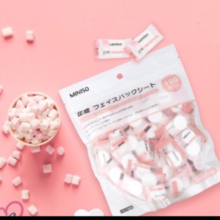 Mặt nạ giấy nén Miniso túi 100 viên