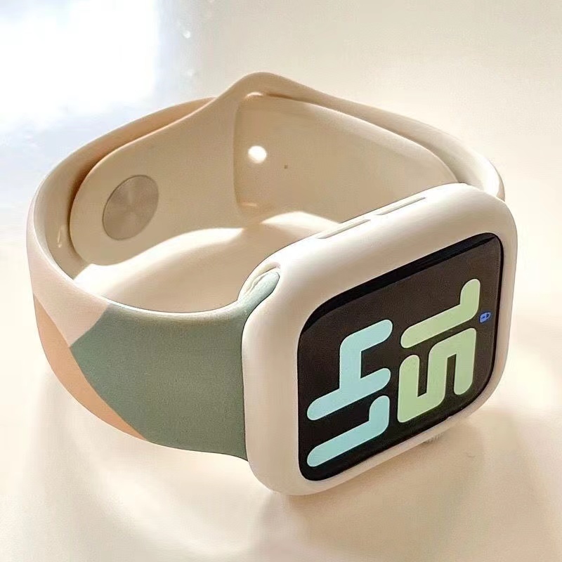 Dây Đeo Silicone Thể Thao Cho Apple Watch 41MM 45MM 40MM 44MM Series 8 7 6 5 4 SE