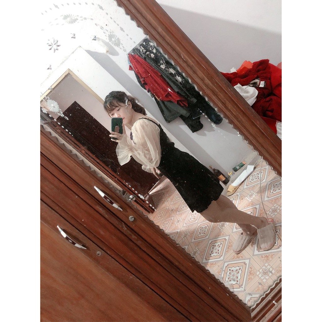 (Có ảnh thật) Đầm dự tiệc tay phồng đính ngọc phù hợp mọi lứa tuổi mọi vóc dáng dễ phối trang phục | BigBuy360 - bigbuy360.vn