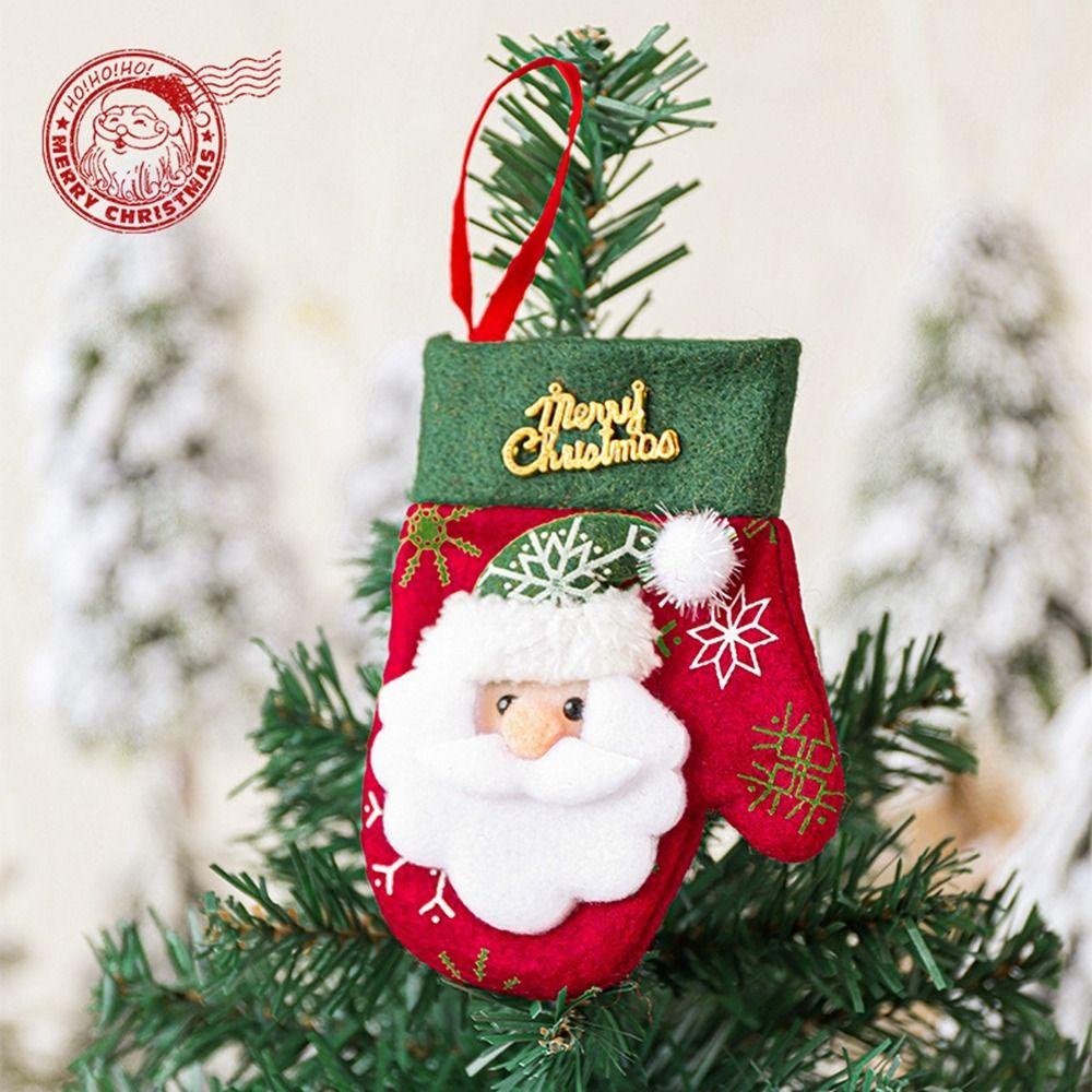 Găng Tay Giáng Sinh Trang Trí Nhà Ở Túi Đựng Dụng Cụ Ăn Uống Tiện Lợi