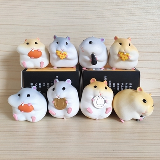 Set 8 Mô Hình Chuột Hamster Handmade Phiên Bản Trung Quốc Trang Trí Bàn Làm Việc/Xe Hơi