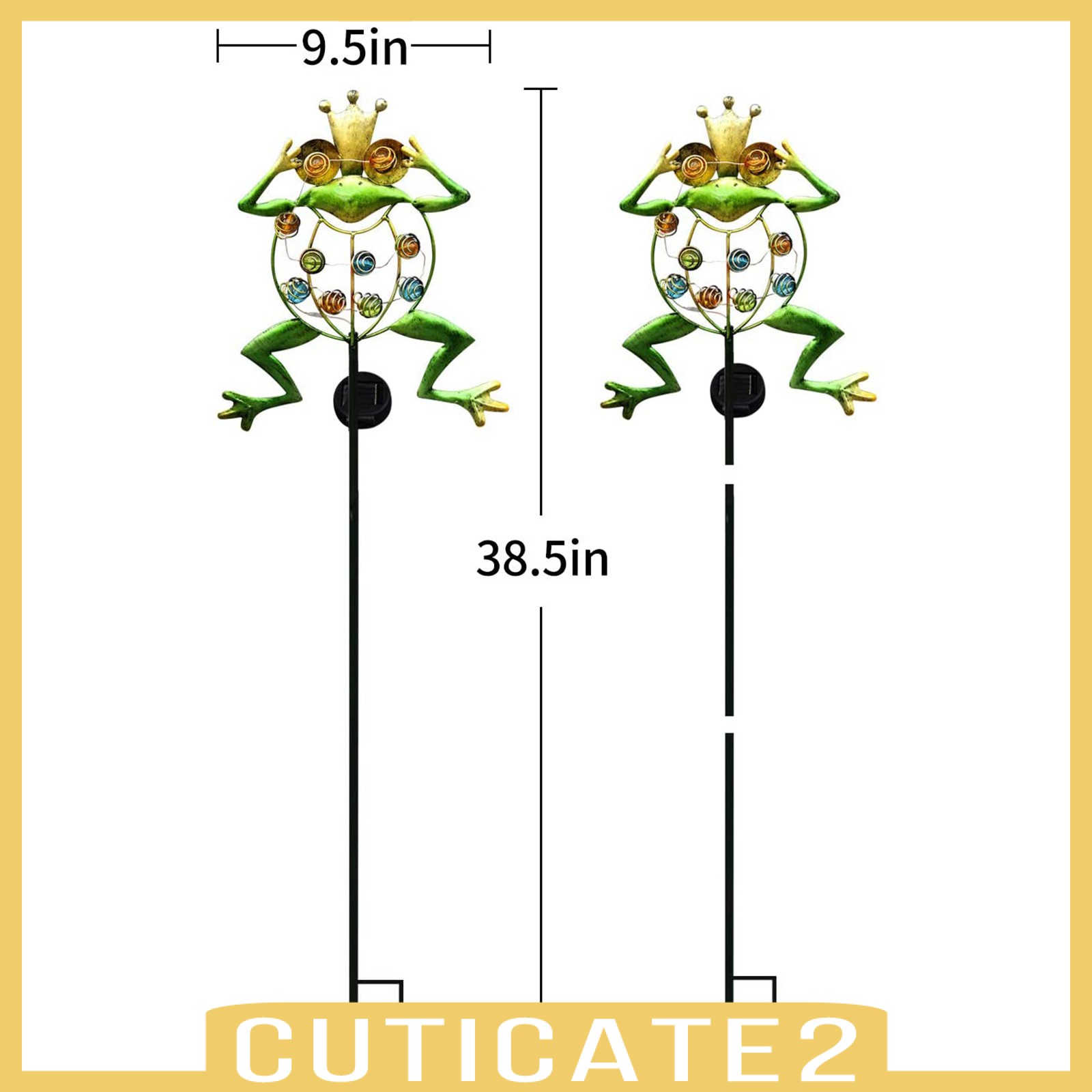 Bộ 2 Đèn Trang Trí Sân Vườn Chống Nước Chạy Bằng Năng Lượng Mặt Trời