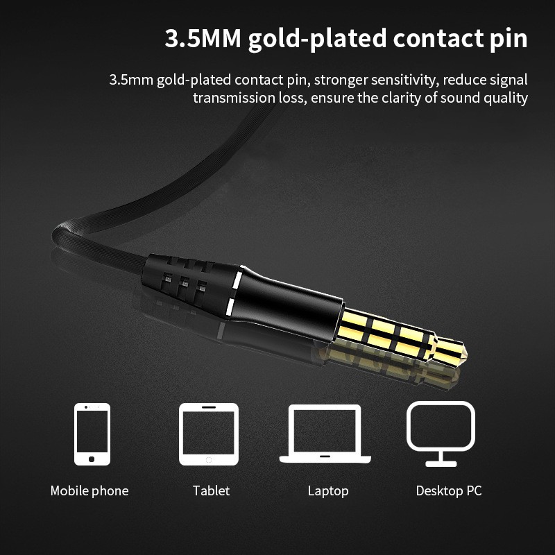 Tai Nghe Thể Thao Nhét Tai Có Dây HIFI 6D Chống Mồ Hôi 3.5mm S2000