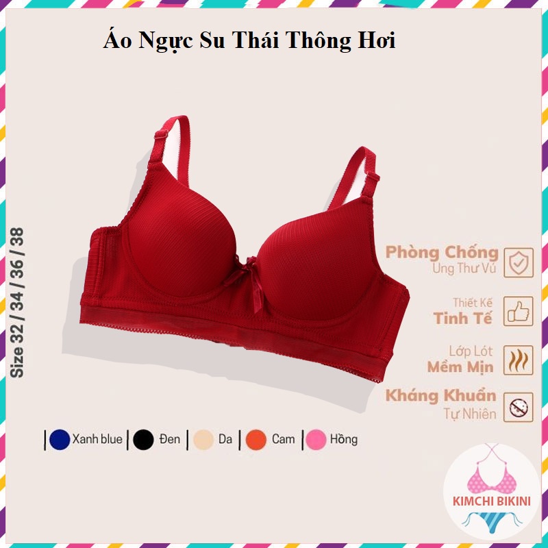[Hàng Công Ty Thanh Lý] Áo ngực nữ thông hơi không gọng đệm dày thoáng khí mềm mại tôn vòng 1 KIMCHIBIKINI AL034