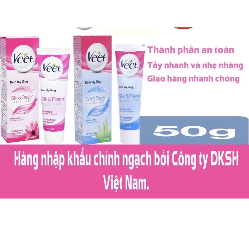 Tẩy lông veet 50g Hàng DKSH phân phối