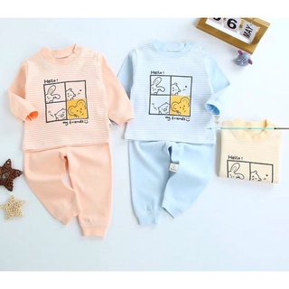 Bộ cotton len tàu cho bé yêu