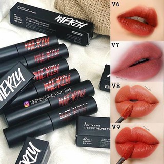 Son Merzy v6 vỏ đỏ, vỏ xanh, merzy the first velvet tint phiên bản mới bảng màu đỏ cam đất siêu lì ăn không trôi 1k 10k