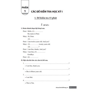 Sách - Đề kiểm tra tiếng Anh lớp 6 (tái bản 01)