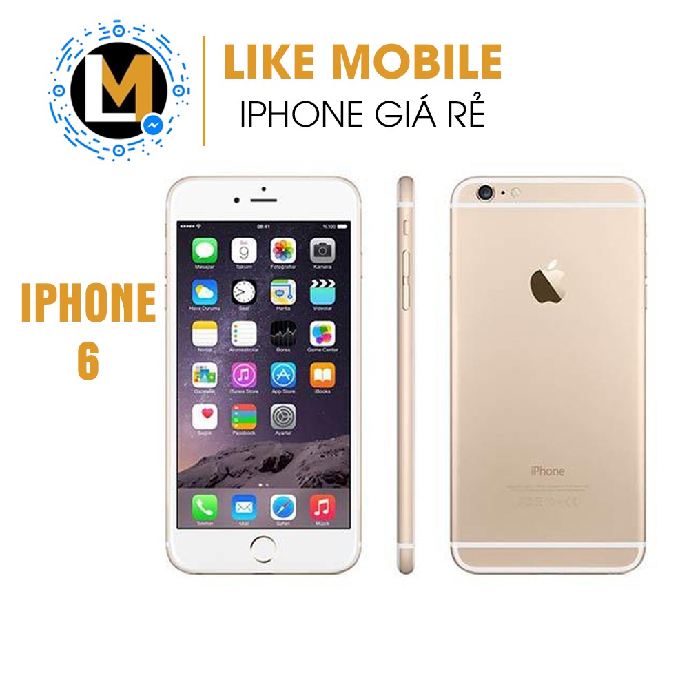 Điện thoại Iphone Apple 6 máy cũ đẹp 99% kèm củ dây cap sạc Like Mobile