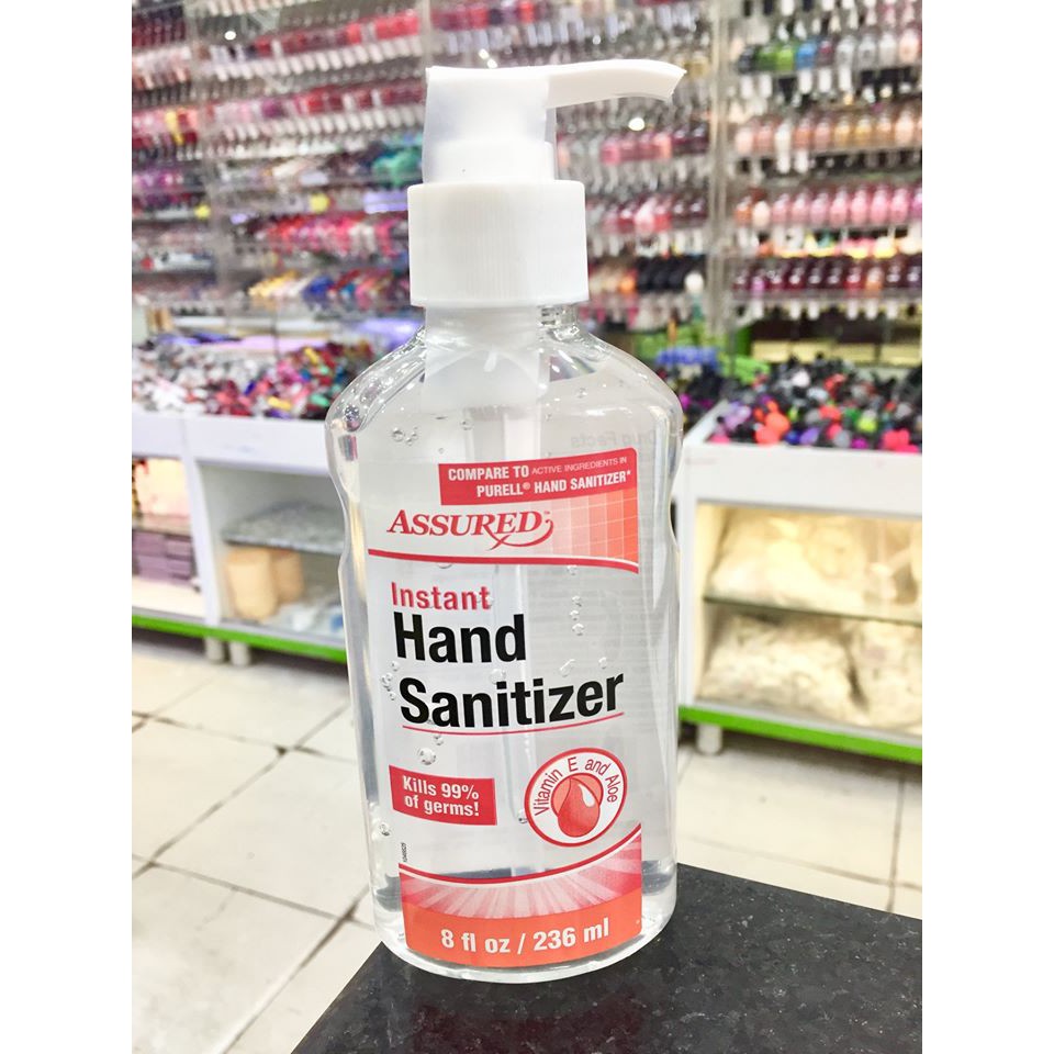 Gel rửa tay khô diệt khuẩn 236ml ASSURED Instant Hand Sanitizer hàng xách tay Mỹ