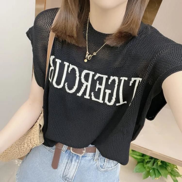 Áo Len Không Tay Cổ Tròn Thời Trang Cho Nữ