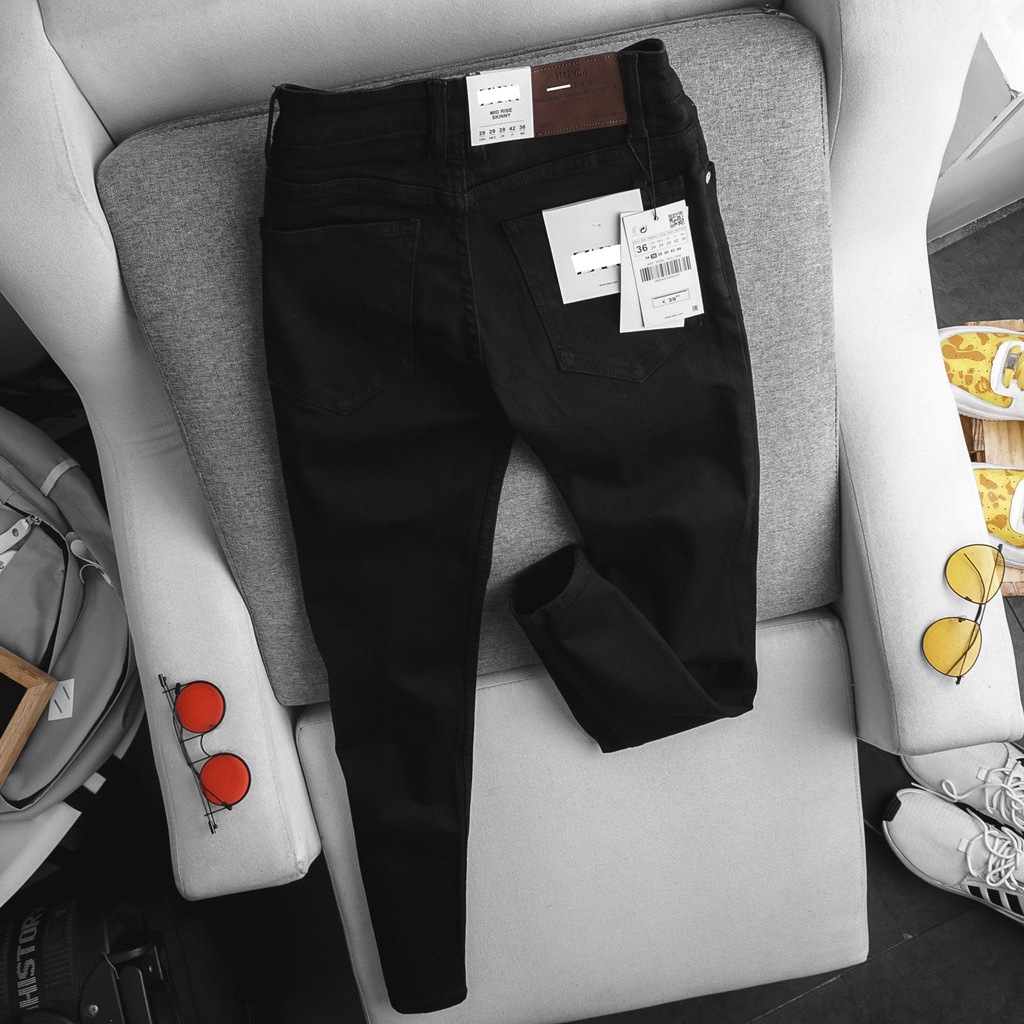Quần jean nam zara màu đen & trắng cao cấp, phom slim, trẻ trung, thanh lịch, co giãn tốt 31.7-2 | BigBuy360 - bigbuy360.vn