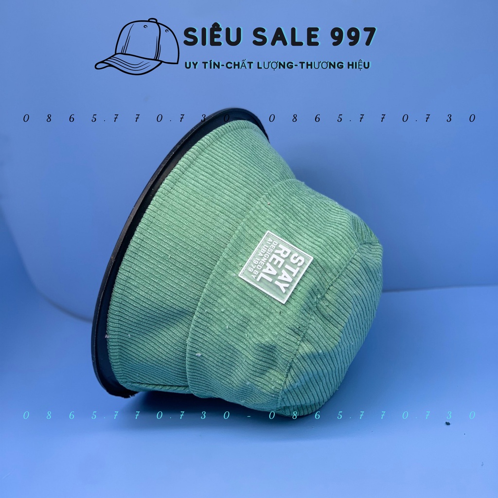 NÓN BO CỤP STAY READ NHUNG GÂN LOGO THỜI TRANG NAM NỮ FORM ĐẸP HÀN QUỐC