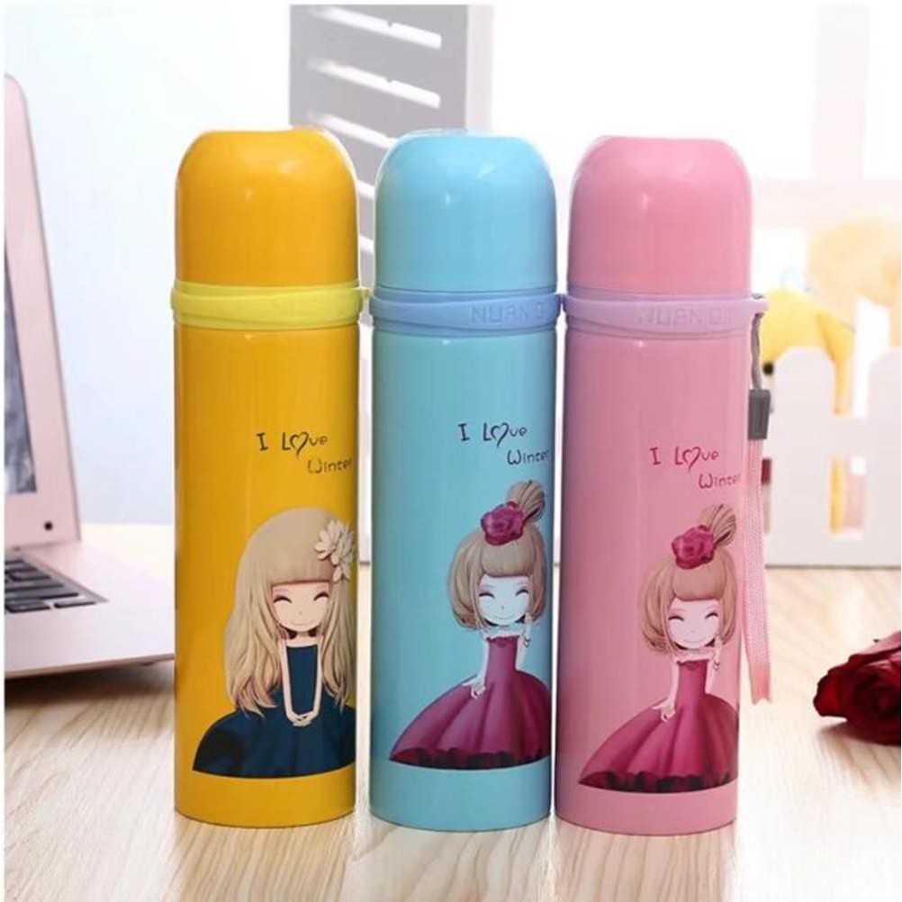 Bình giữ nhiệt cho bé gái 500ml Kami22000