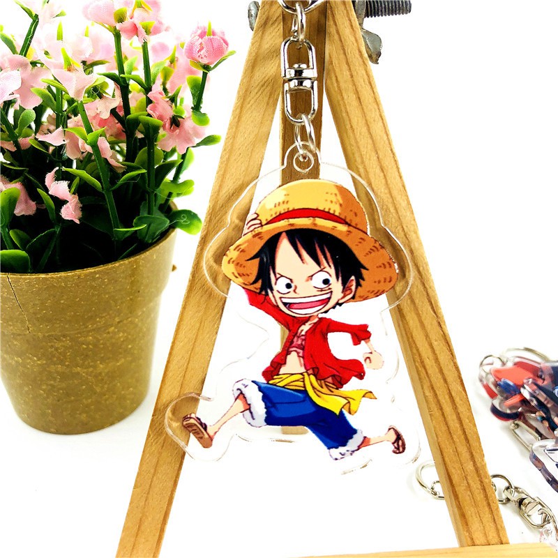 Móc chìa khóa One Piece 2D chất liệu Mica trong acrylic (Nhiều mẫu)