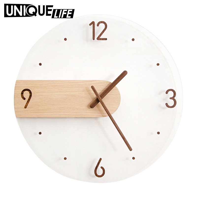 Đồng Hồ Treo Tường Trong Suốt 16 inch Yoyoyo01 Thiết Kế Đơn Giản Hiện Đại Sáng Tạo Trang Trí Nhà Cửa