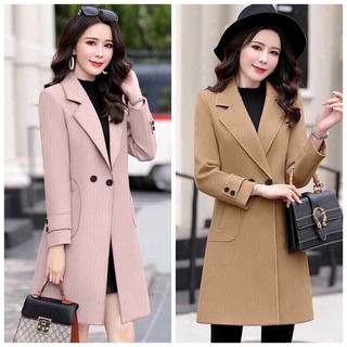 Áo Khoác Dạ Phom Dài Vest Cực Sang BY4497