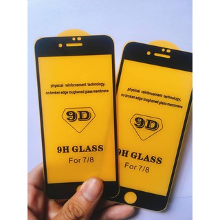 [RẺ VÔ ĐỊCH] KÍNH CƯỜNG LỰC 9D IPHONE 7/8 ĐEN SIÊU BỀN
