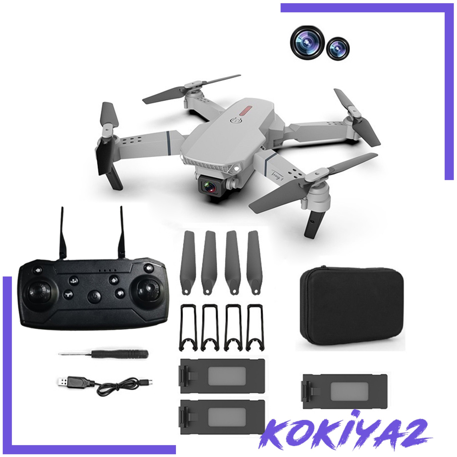 Drone E88 Pro Với Camera Hd Camera Hd 720p