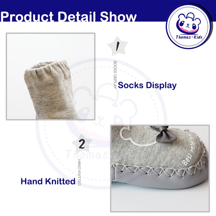 1 Đôi Vớ Cotton Mềm Mại Thoáng Khí Chống Trượt Cho Bé 0.5-2 Tuổi