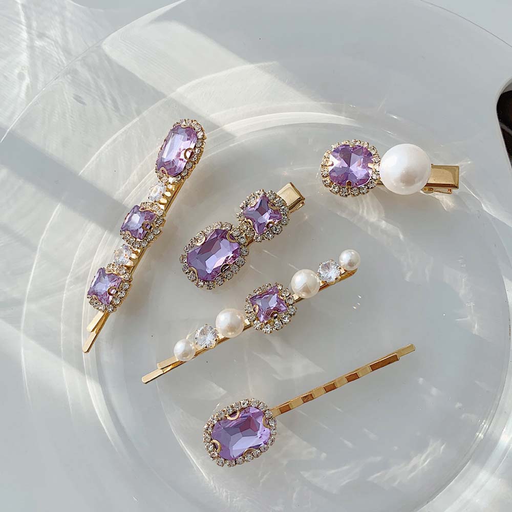 Kẹp Tóc Đính Ngọc Trai Giả Thời Trang Cho Nữ