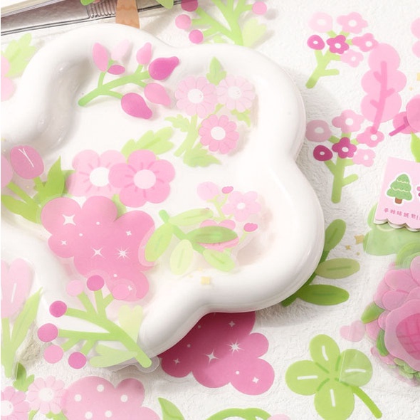 Set 40 Tấm Hình Dán Thú Cưng Dễ Thương Xinh Xắn