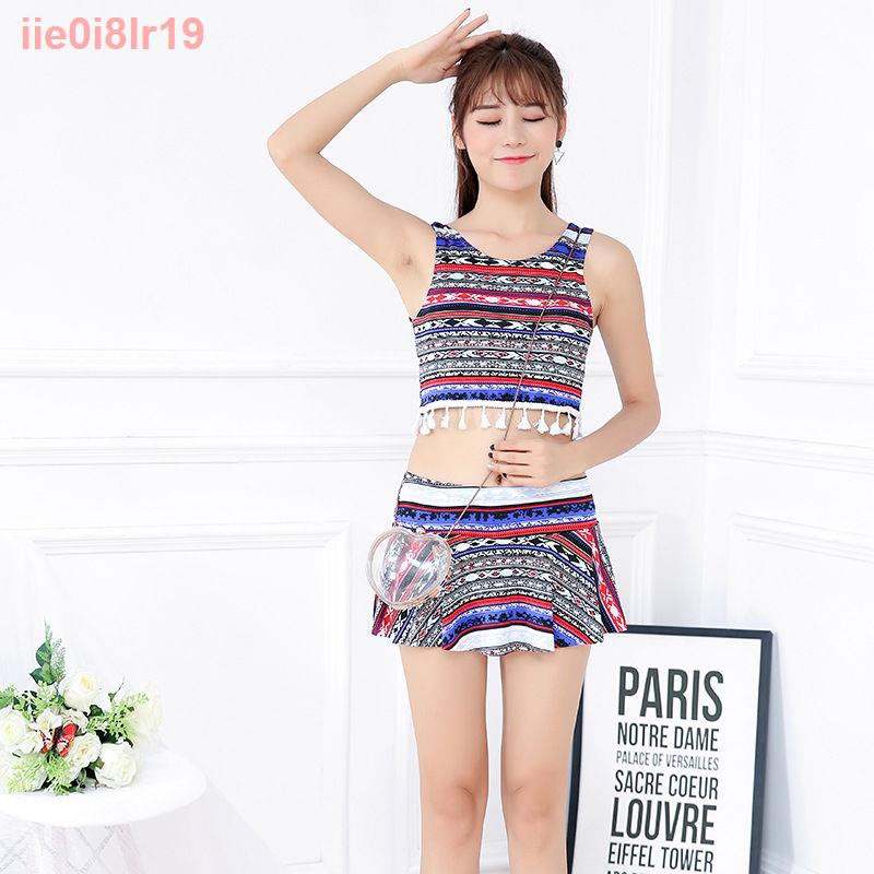 2021 mùa hè Áo tắm kiểu mới nữ nhỏ tươi mát cô gái thời trang in boxer học sinh111 | BigBuy360 - bigbuy360.vn