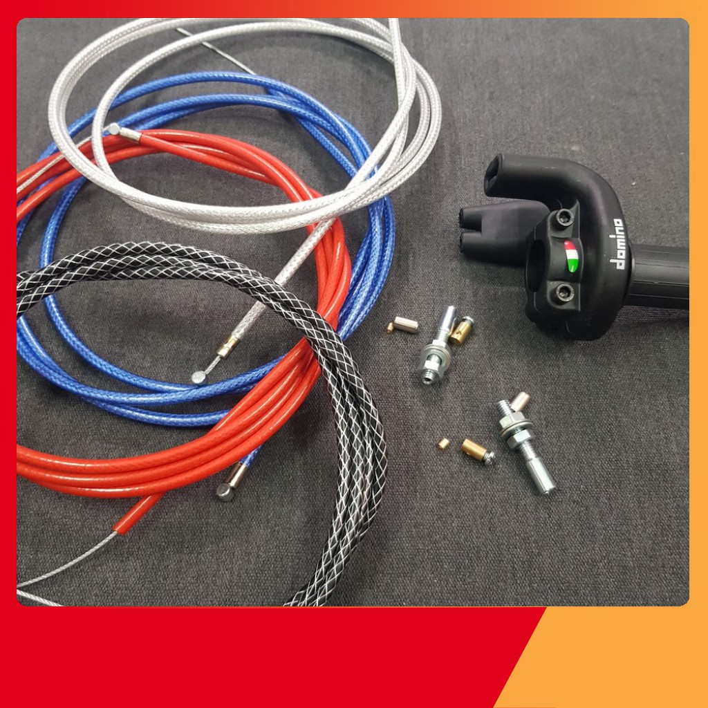 [XẢ KHO] CÙM TĂNG TỐC DOMINO 2 DÂY GA THÁI, DÂY GA TRÊN THÍCH HỢP SỬ DỤNG CHO XE GHI DÔNG TRẦN