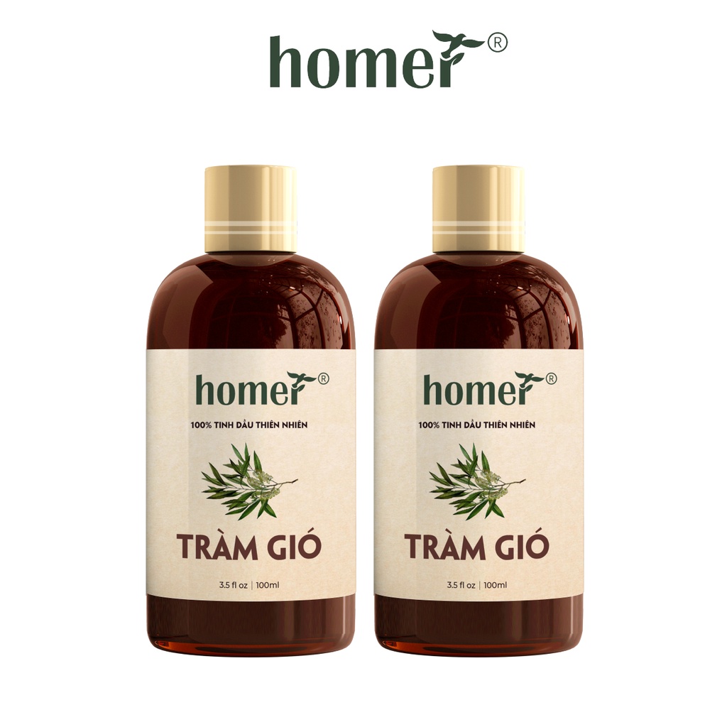 Combo 2 tinh dầu Tràm Gió Homer 20ml/chai