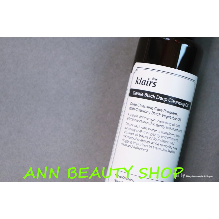 Dầu Tẩy Trang Klairs Gentle Black Deep Cleansing Oil 150ml | BigBuy360 - bigbuy360.vn