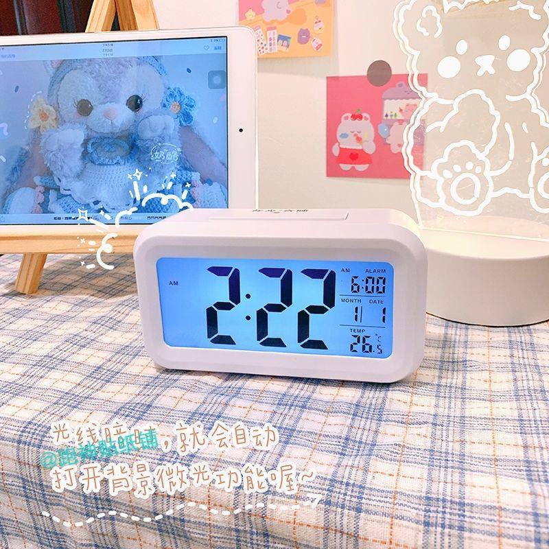 Đồng Hồ Báo Thức Thông Minh Thiết Kế Đơn Giản Phong Cách Nhật Bản