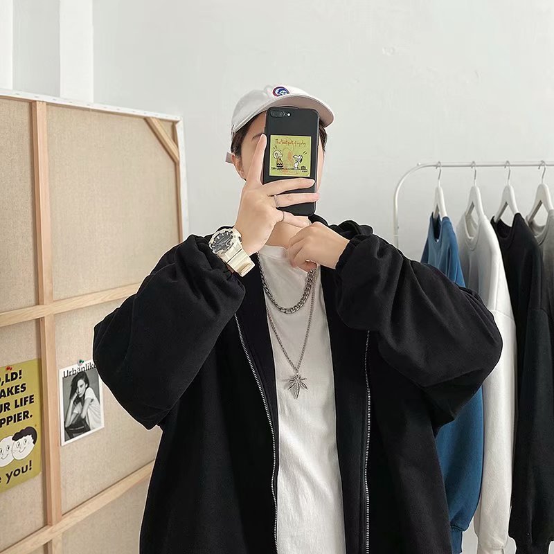Áo Khoác Có Mũ Dáng Rộng Cỡ Lớn Kiểu Hàn Quốc Cá Tính Cho Nam | BigBuy360 - bigbuy360.vn