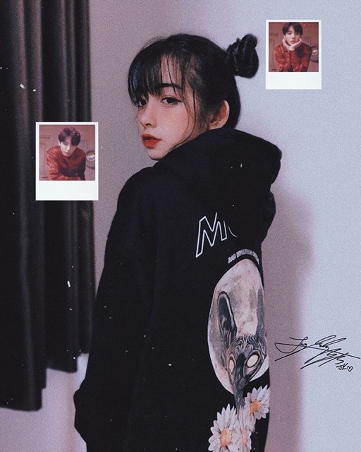 Moon cat hoodie ( TÍM ) | WebRaoVat - webraovat.net.vn