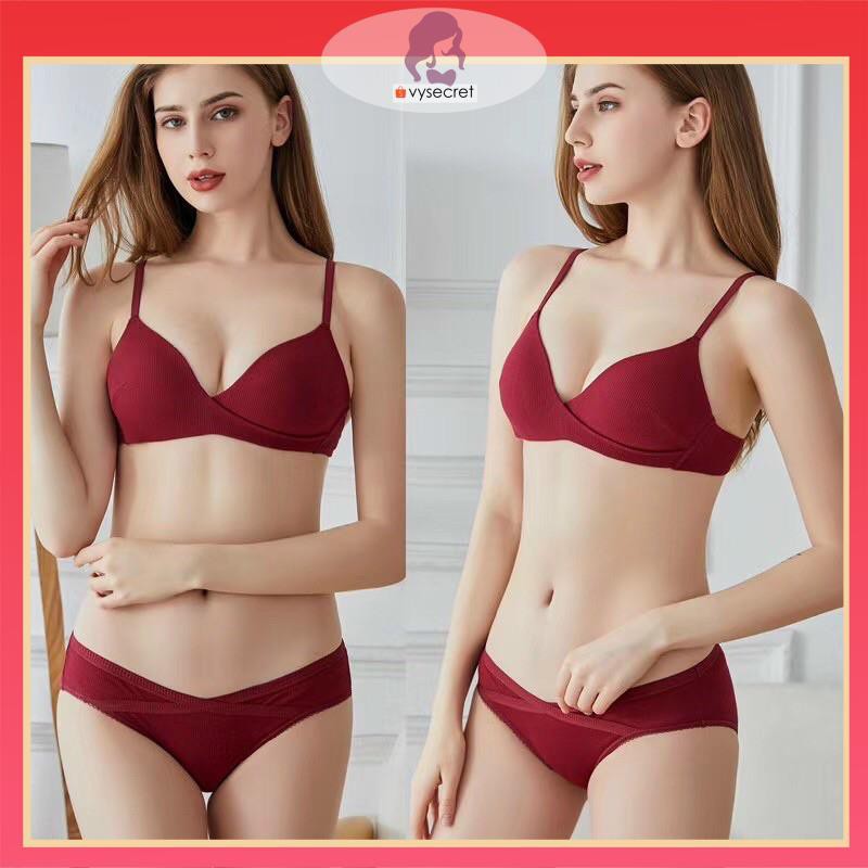 Bộ đồ lót VY SECRET,set nội y  cotton tôn đang,nâng ngực ,mềm mại C230