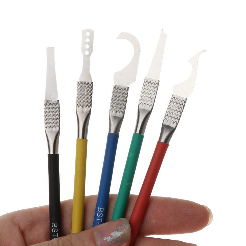 Bộ 5 Dụng Cụ Tháo Gỡ Keo Dán Bảng Mạch Ic Bga