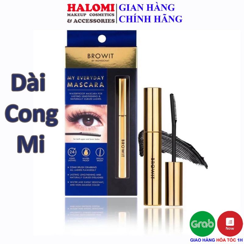 Mascara NongChat Browit My Everyday Thái Lan làm dày dài cong mi chuyên dụng cho makeup