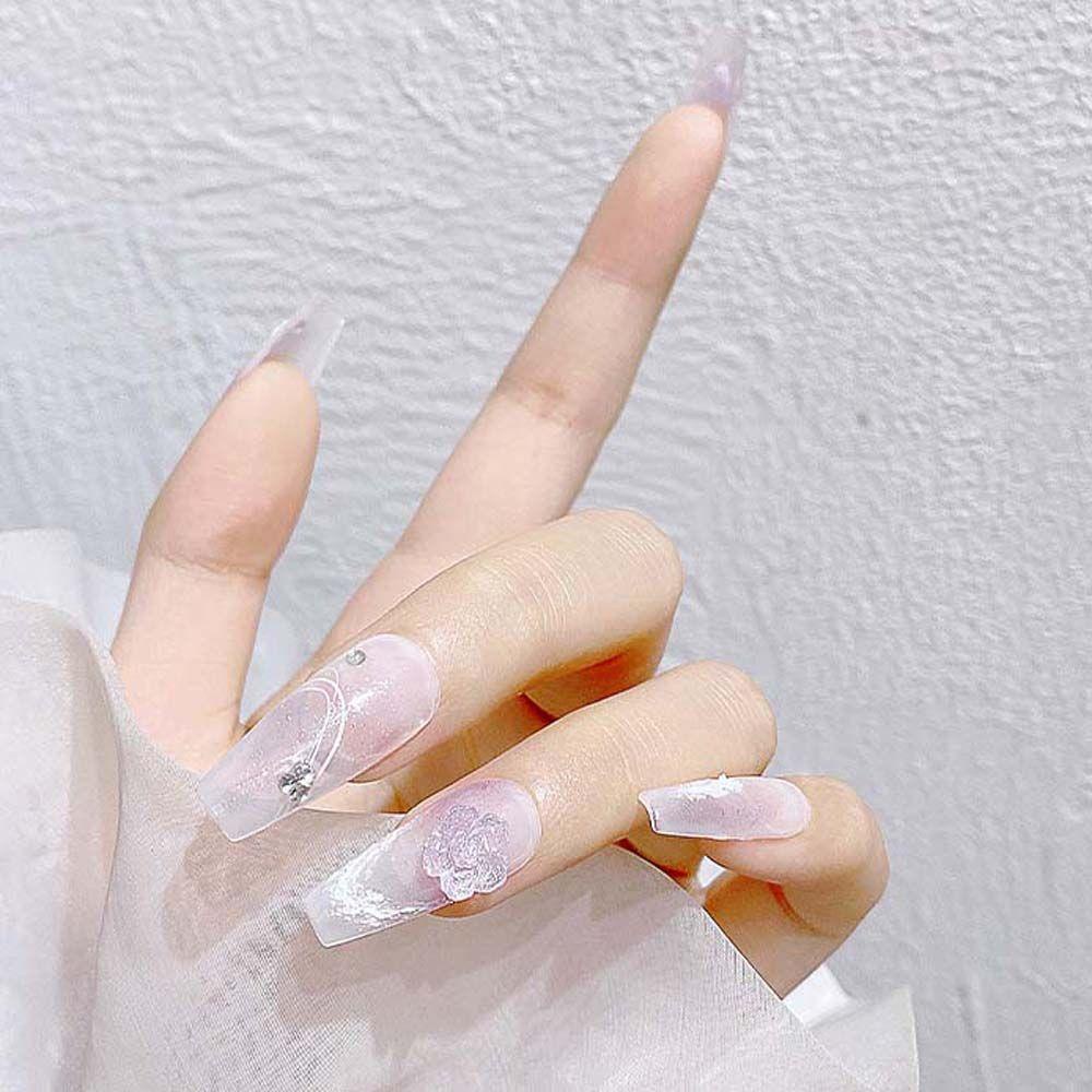 Phụ Kiện Trang Trí Móng Tay Hình Trái Tim Xinh Xắn|Phụ Kiện Trang Trí Móng Tay 3D Màu Tím Thời Trang